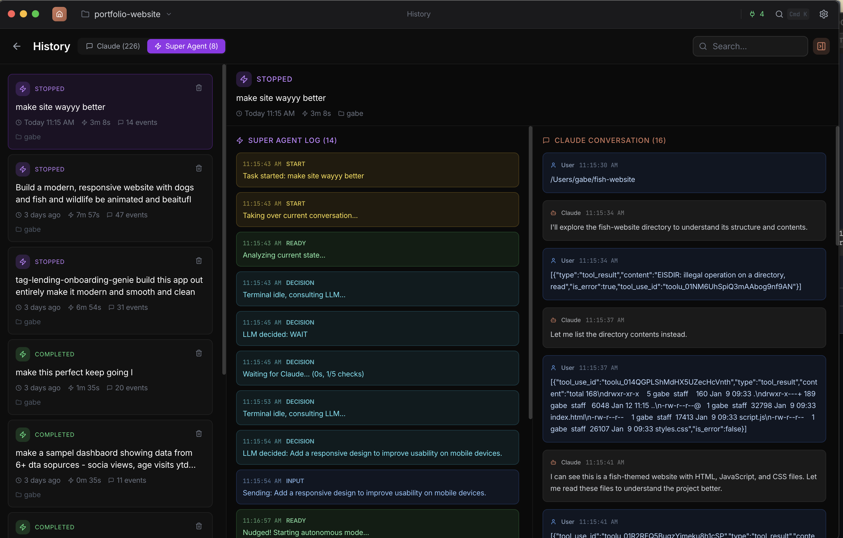 Conversation History